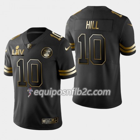 Camiseta Hombre NFL Kansas City Chiefs Tyreek Hill 10 Nike Negro Golden Edition